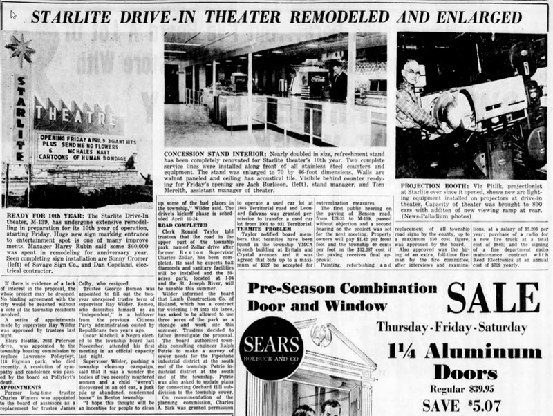 Starlite Drive-In Theatre - Old Article